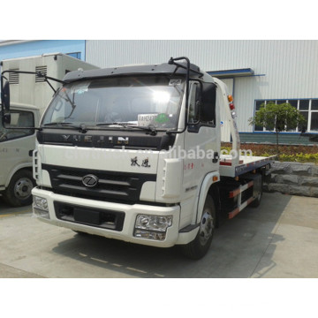 Yuejin Left hand drive and Right hand drive Yuejin 4*2 tow truck for sale 4ton flatbed tow